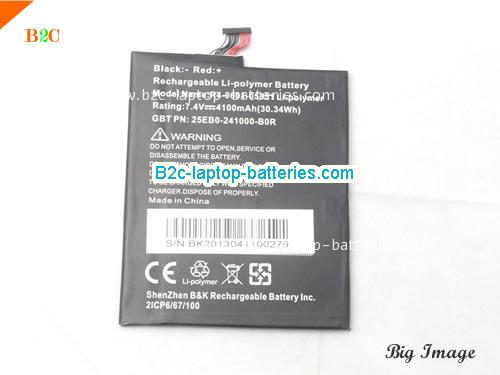 DNS R4-0601-05851 Battery 4100mAh, 30.34Wh  7.4V Black Li-Polymer