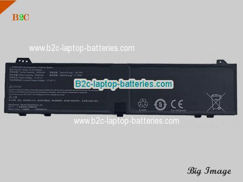 RTDPART GX-14-20-4S5050 Battery 5200mAh, 80.1Wh  15.4V Black Li-Polymer