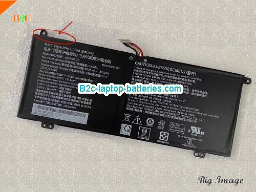 DYNABOOK 4588106-2S Battery 6000mAh, 45.6Wh  7.6V Black Li-ion