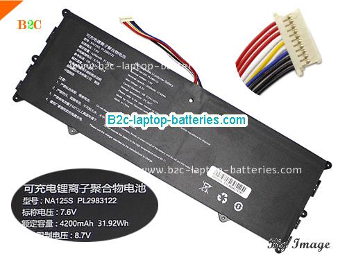  image  for AEC2783122-2S1P Battery, $34.99, NUVISION AEC2783122-2S1P batteries Li-ion 7.6V 4200mAh, 31.92Wh  Black