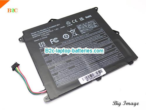  image 2 for 2-424866S-B01 Battery, $51.88, PANASONIC 2-424866S-B01 batteries Li-ion 7.6V 1770mAh, 14Wh  Black